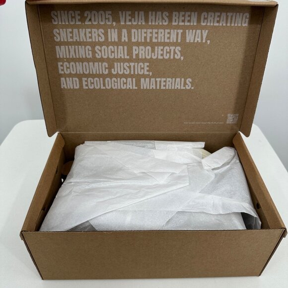 Veja Volley Canvas Sneakers size 9 Women's 40 EU White-Aqua Blue Shoes BRAZIL - Picture 9 of 12